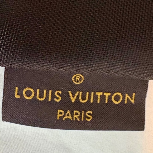 Louis Vuitton.  A Brown Nylon Suiter Garment Bag with Gold Hanger - Picture 2 of 4